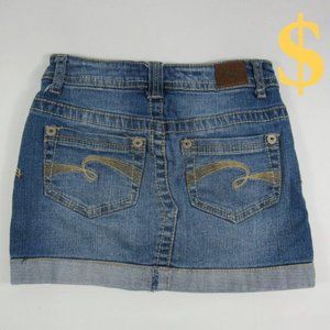 Justice Jean Skirt with Skorts Girl's Size 8 REG